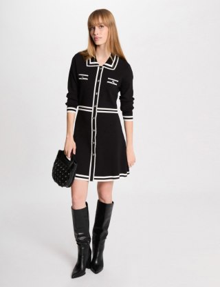 Morgan Dress RMCOCO NOIR/OFF WHITE