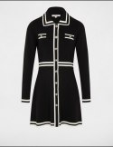 Morgan Dress RMCOCO NOIR/OFF WHITE
