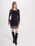 Morgan Dress RMVALI MARINE/OFF WHITE