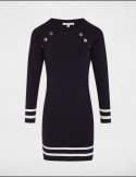 Morgan Dress RMVALI MARINE/OFF WHITE