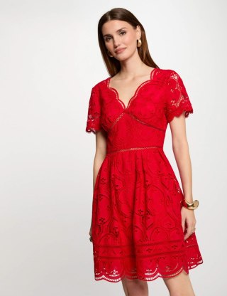 Morgan Dress ROMBRE CERISE