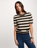 Morgan Sweater MBEAUTY OFF WHITE/NOIR
