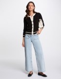 Morgan Sweater MBEYA NOIR/OFFWHITE