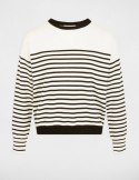 Morgan Sweter MELENE OFF WHITE/NOIR Morgan Sweter MELENE OFF WHITE/NOIR