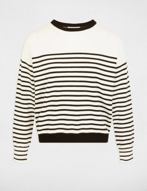 Morgan Sweter MELENE OFF WHITE/NOIR Morgan Sweter MELENE OFF WHITE/NOIR