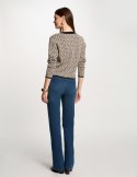 Morgan Sweter MESTA ARGILE/NOIR Morgan Sweter MESTA ARGILE/NOIR