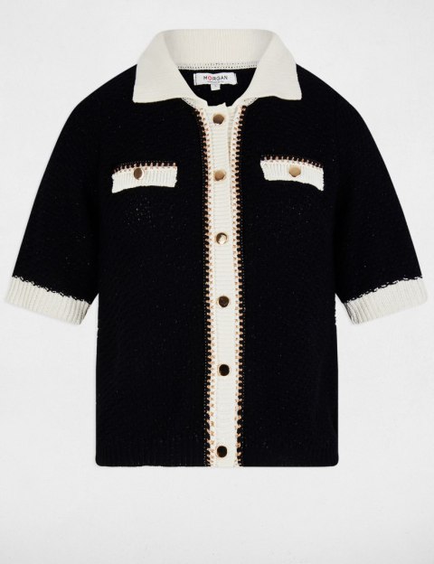 Morgan Sweater MNESSY NOIR/IVOIRE Morgan Sweater MNESSY NOIR/IVOIRE