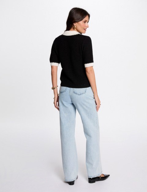 Morgan Sweater MNESSY NOIR/IVOIRE Morgan Sweater MNESSY NOIR/IVOIRE
