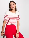 Morgan Sweater MTERI IVOIRE/CERISE