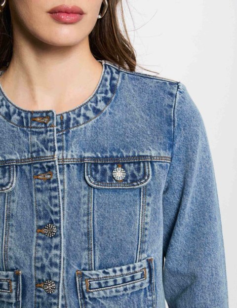Morgan Vest VCHARME JEAN DOUBLE STONE Morgan Vest VCHARME JEAN DOUBLE STONE