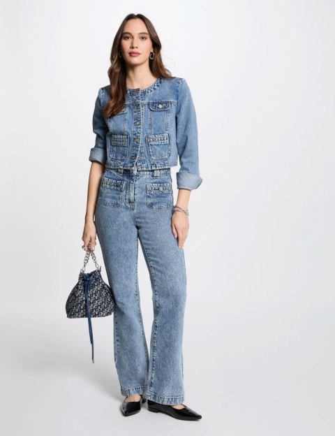 Morgan Vest VCHARME JEAN DOUBLE STONE Morgan Vest VCHARME JEAN DOUBLE STONE