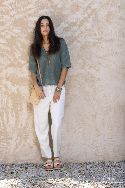 Lola Espeleta Pants LEPA180S25 OFF WHITE Lola Espeleta Pants LEPA180S25 OFF WHITE