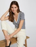 Morgan Bluzka DINA OFF WHITE/MARIN Morgan Bluzka DINA OFF WHITE/MARIN