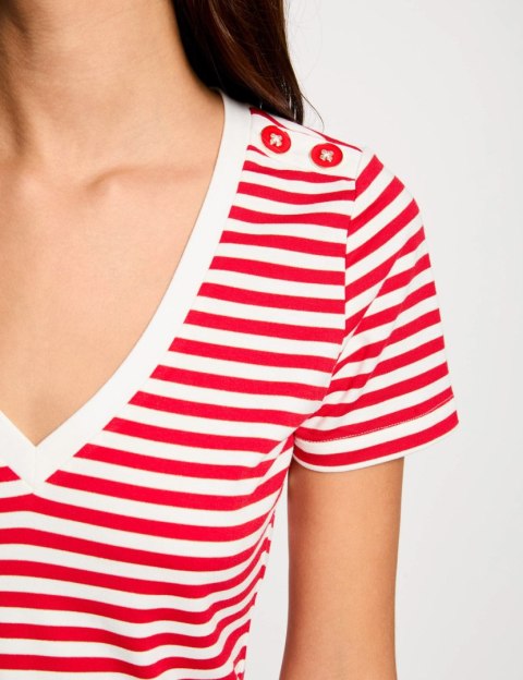 Morgan Blouse DINA OFF WHITE/ROUGE Morgan Blouse DINA OFF WHITE/ROUGE