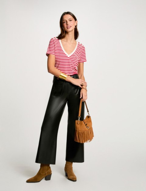 Morgan Blouse DINA OFF WHITE/ROUGE Morgan Blouse DINA OFF WHITE/ROUGE