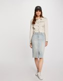 Morgan Skirt JAPA JEAN BLEACHED
