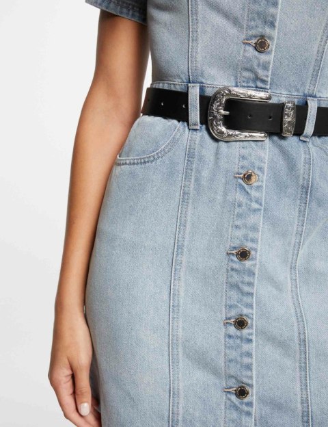 Morgan Dress ROGLA JEAN BLEACHED Morgan Dress ROGLA JEAN BLEACHED