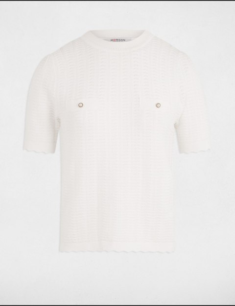 Morgan Sweater MSEOUL OFF WHITE Morgan Sweater MSEOUL OFF WHITE