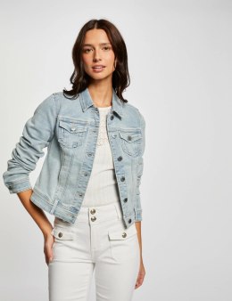 Morgan Vest VPOMI JEAN BLEACHED