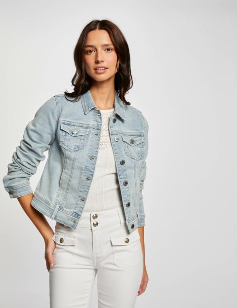 Morgan Vest VPOMI JEAN BLEACHED Morgan Vest VPOMI JEAN BLEACHED