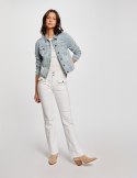 Morgan Vest VPOMI JEAN BLEACHED