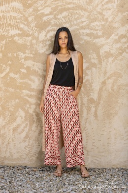 Lola Espeleta Spodnie LEPA070S25 WAX POPPY