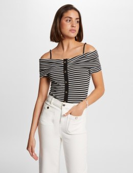 Morgan Bluzka DROPEZ OFF WHITE/NOIR