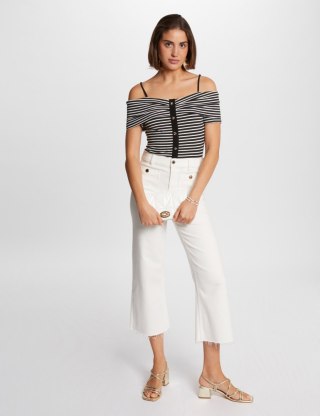 Morgan Bluzka DROPEZ OFF WHITE/NOIR