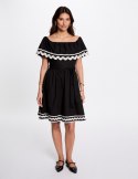 Morgan Dress RCAPRI NOIR/OFF WHITE