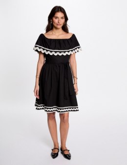 Morgan Sukienka RCAPRI NOIR/OFF WHITE