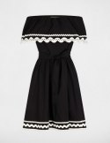 Morgan Dress RCAPRI NOIR/OFF WHITE