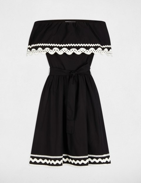 Morgan Dress RCAPRI NOIR/OFF WHITE Morgan Dress RCAPRI NOIR/OFF WHITE