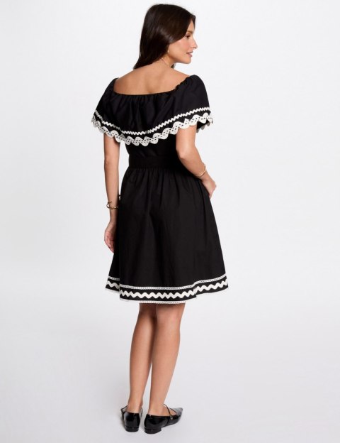 Morgan Dress RCAPRI NOIR/OFF WHITE Morgan Dress RCAPRI NOIR/OFF WHITE