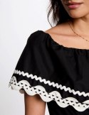 Morgan Dress RCAPRI NOIR/OFF WHITE