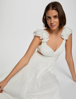 Morgan Sukienka RISSAL OFF WHITE