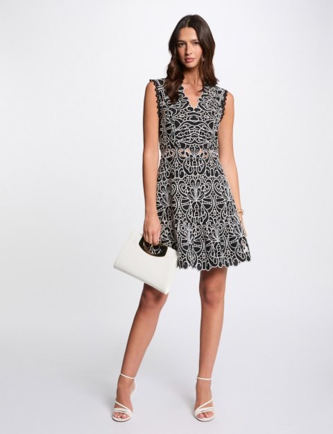 Morgan Dress RYLAC NOIR/OFF WHITE Morgan Dress RYLAC NOIR/OFF WHITE