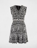 Morgan Dress RYLAC NOIR/OFF WHITE