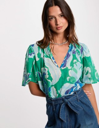 Morgan Bluzka ONEL.F ULTRAMARINE VERTIGO PRINT