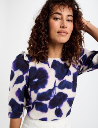 Morgan Blouse ORIRO.F PURPLE RADIA PRINT