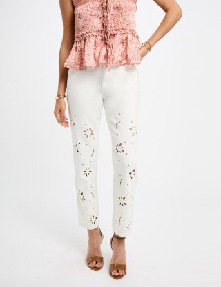 Morgan Spodnie PBRAD OFF WHITE