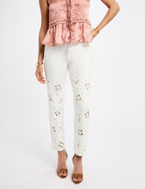 Morgan Spodnie PBRAD OFF WHITE