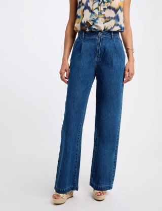 Morgan Spodnie PLIS DENIM STONE