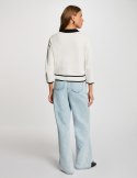 Morgan Sweater MJIM OFF WHITE/NOIR
