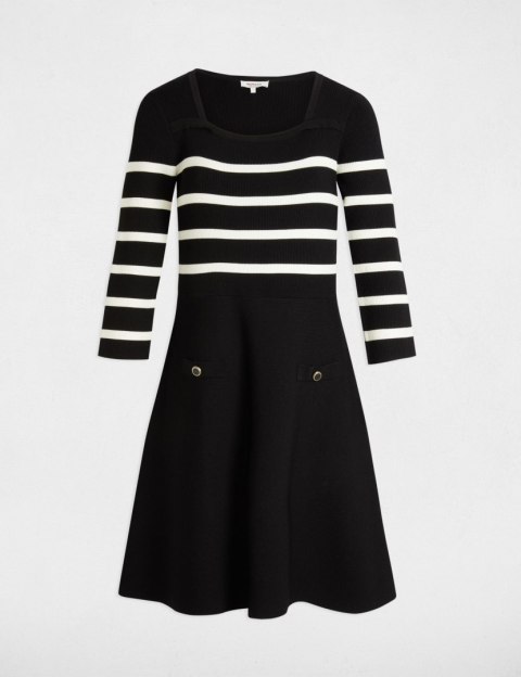 Morgan Dress RMPIA NOIR/IVOIRE