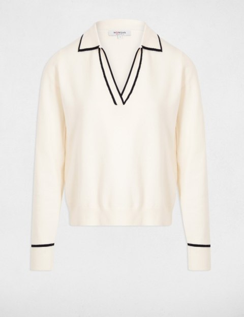 Morgan Sweter MCOLO IVOIRE/NOIR
