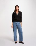 Morgan Sweater MCOLO NOIR/IVOIRE