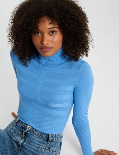 Morgan Sweter MENTOS.M BLEUET
