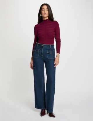 Morgan Sweter MENTOS.M PLUM