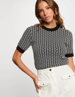 Morgan Sweater MSIX NOIR/OFF WHITE