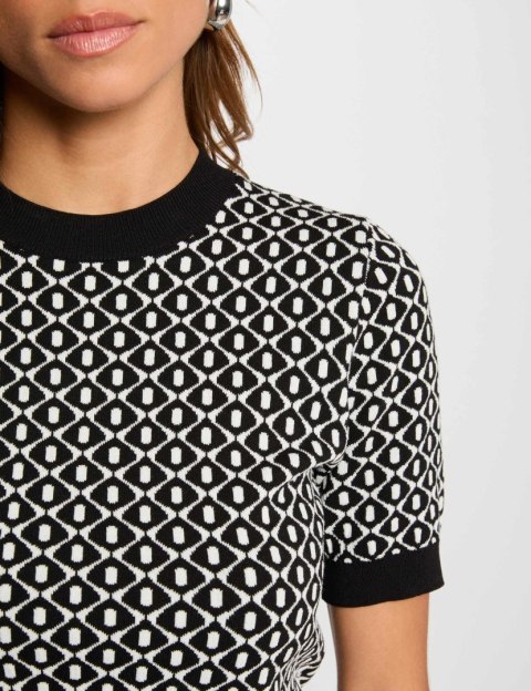 Morgan Sweater MSIX NOIR/OFF WHITE